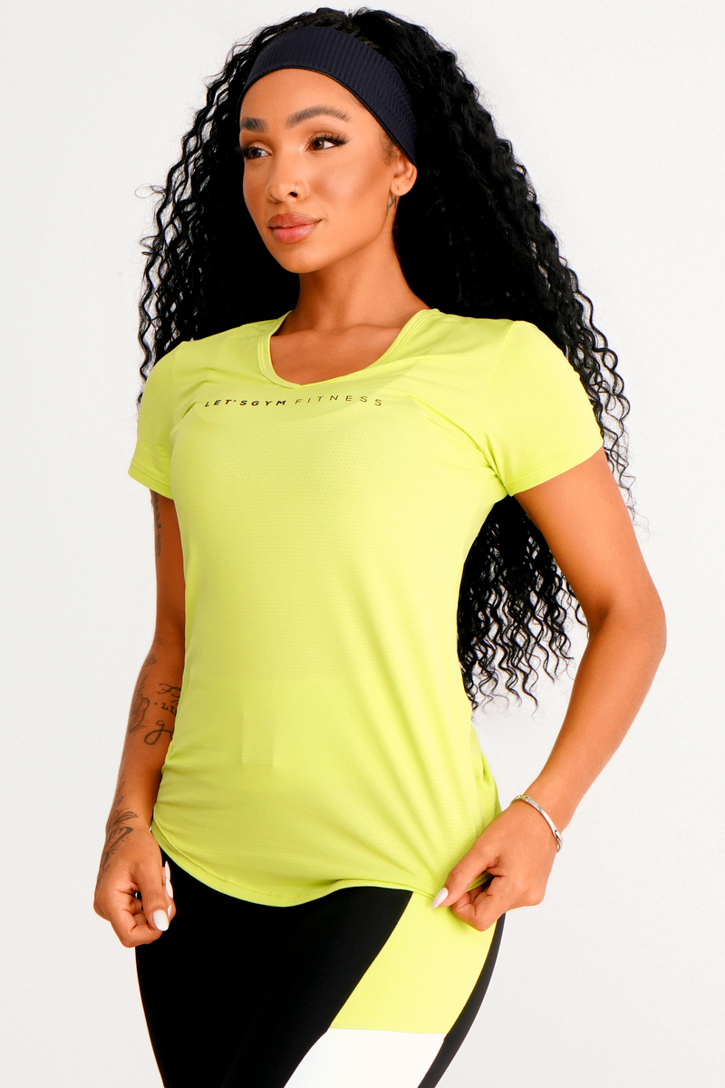 Lets Gym - Doll Shirt Lime Green - 2372LM