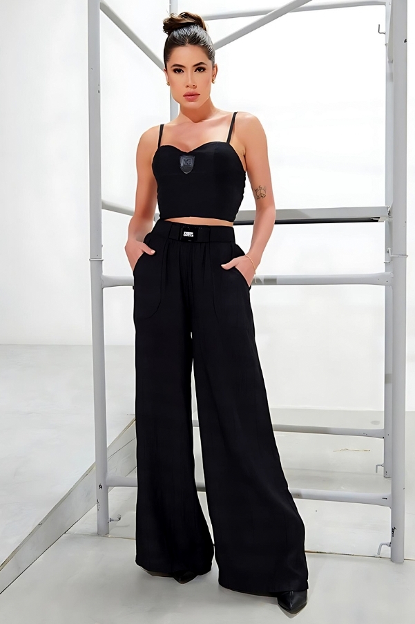 Maria Gueixa - BLACK PANTALON SET + MARY GEISHA CORSET - 011247