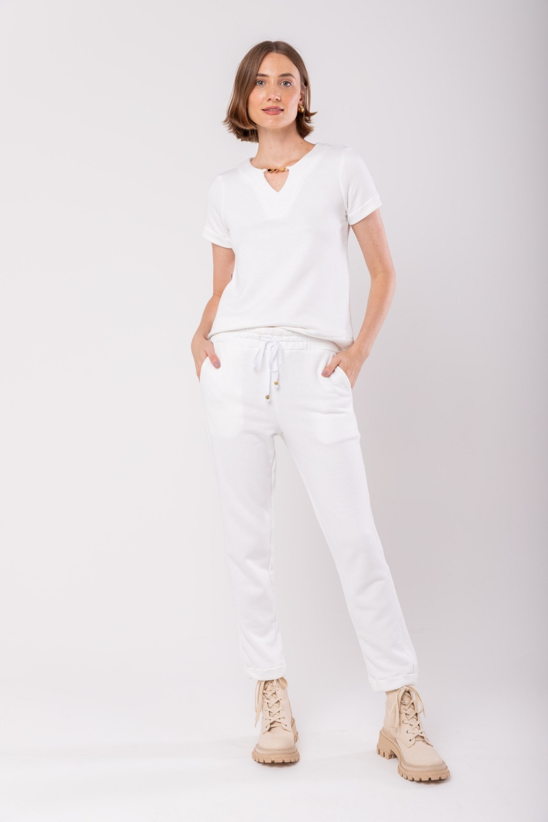 Hidrogênio - ROMANA JOGGER PANTS OFF WHITE - 19987018