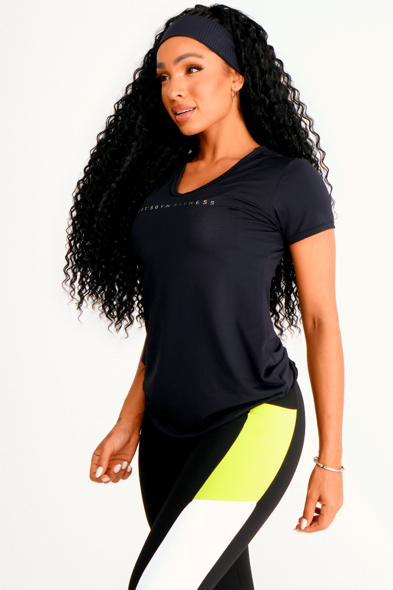 Lets Gym - Shirt Doll Black - 2372PT