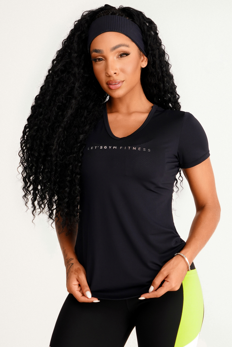 Lets Gym - Shirt Doll Black - 2372PT