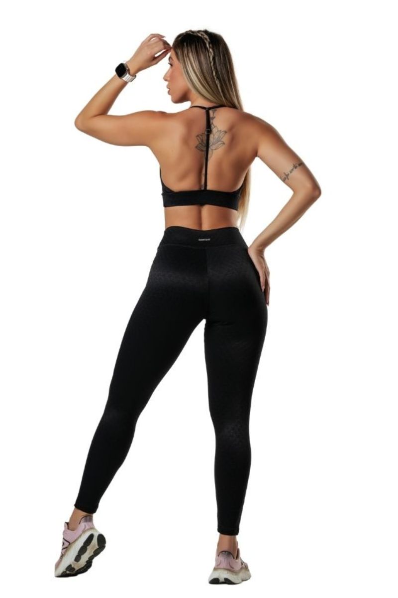 Garotafit - Conjunto Everest Preto - FCS346A