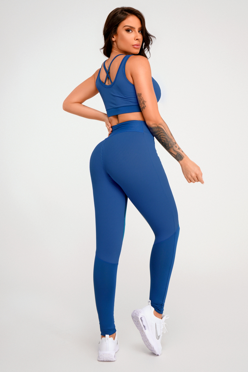 Lets Gym - Legging Evolve Azul - 2394AZE