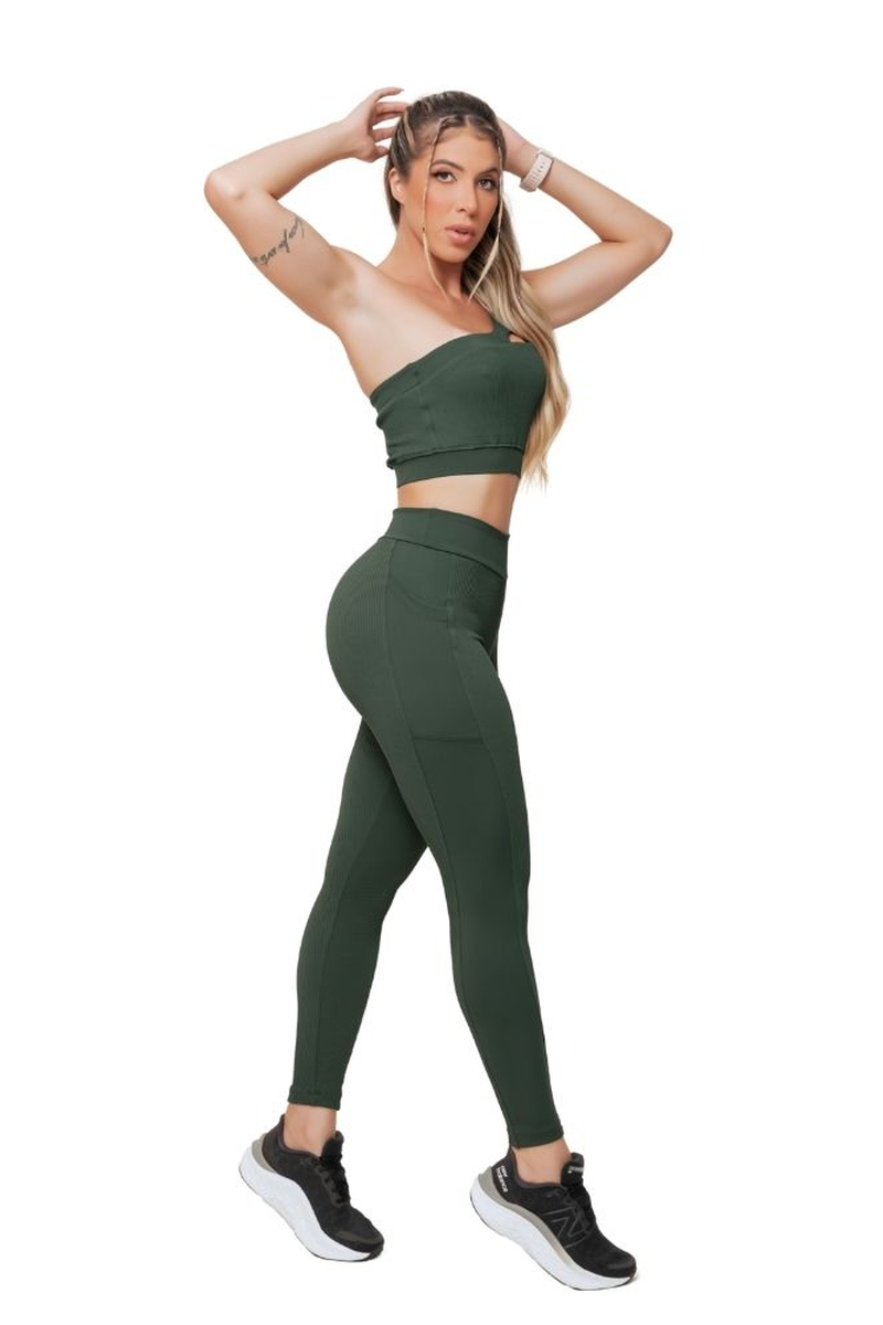 Garotafit - Dark Green Pantanal Set - FCS337HE