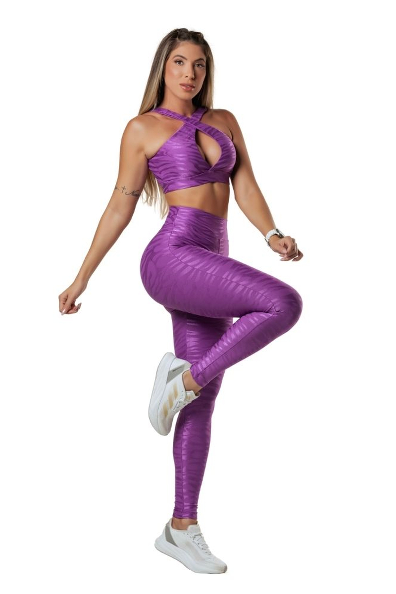 Garotafit - Conjunto Nilo Violeta - FCS336PM