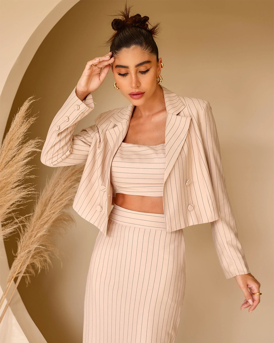 Dot Clothing - Spencer Dot Clothing Pinstripe Beige - 2203BEGE