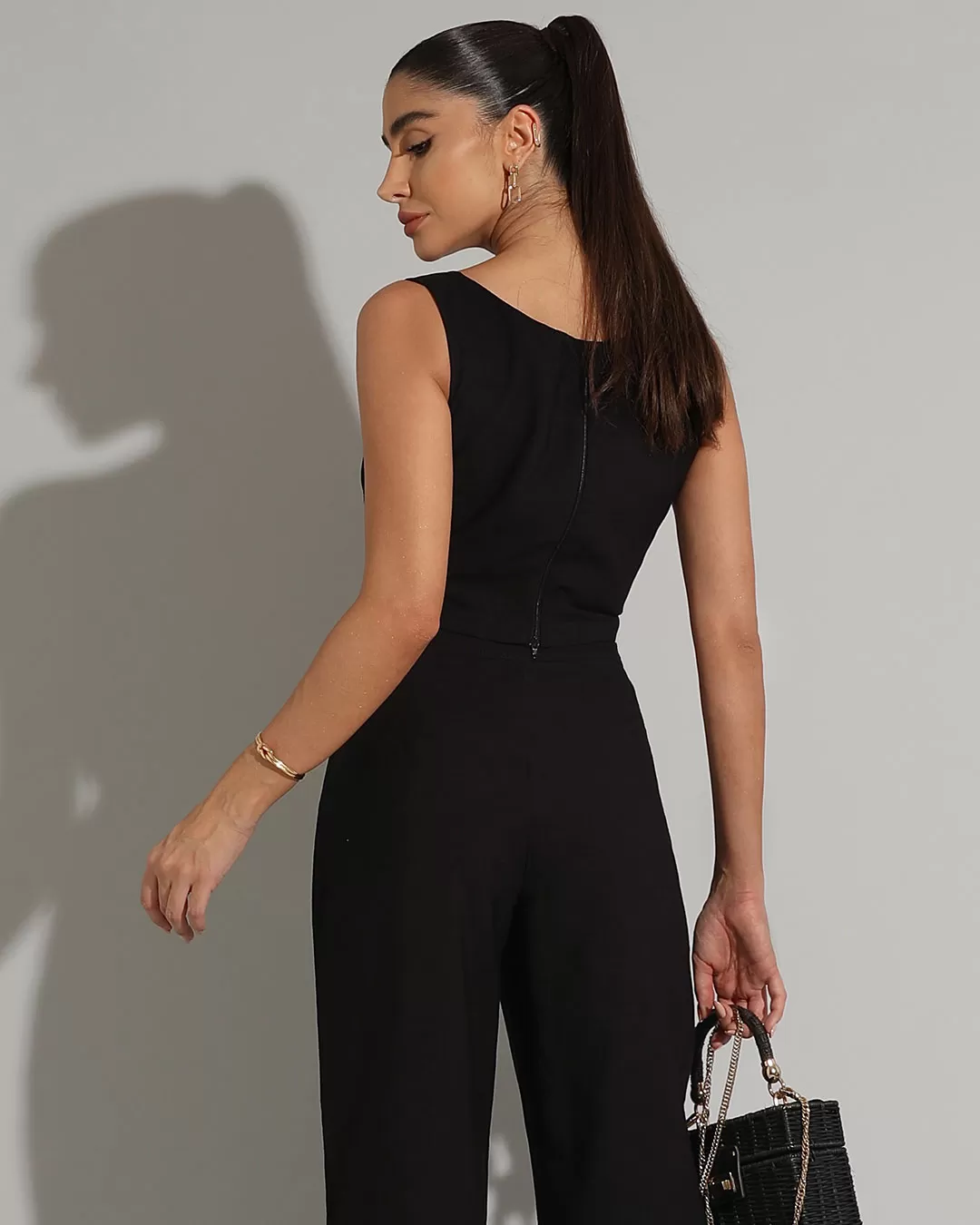 Miss Misses - Cropped Miss Misses Black Stitching - 54223CRPRETO Miss Misses - Cropped Miss Misses Black Stitching - 54223CRPRETO
