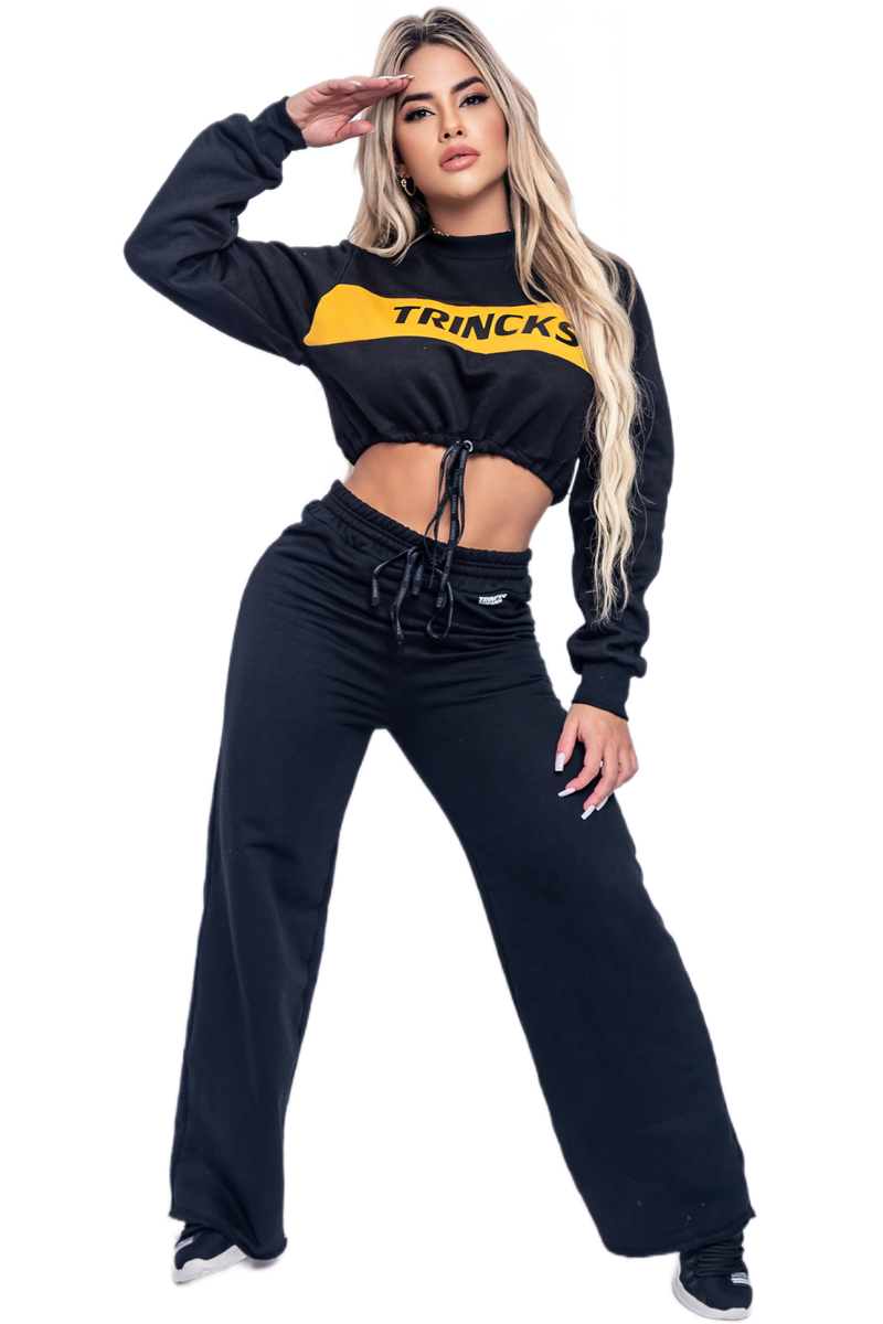 Trincks - Trincks Black/Yellow Blouse Set - 