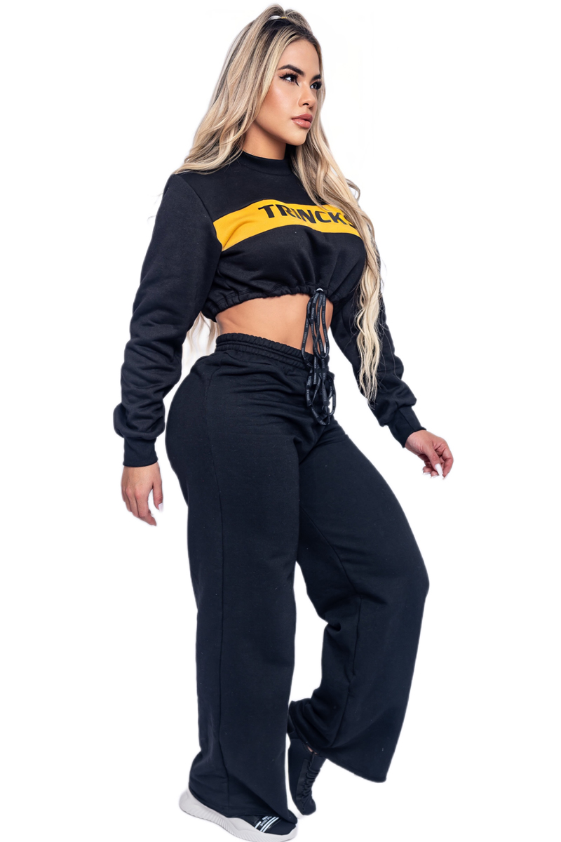 Trincks - Trincks Black/Yellow Blouse Set - 