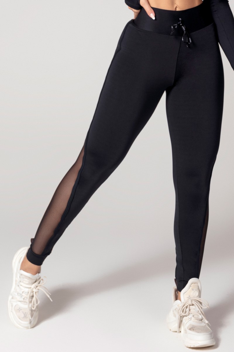 Hipkini - Black Athleisure Legging with Tie - 33330596