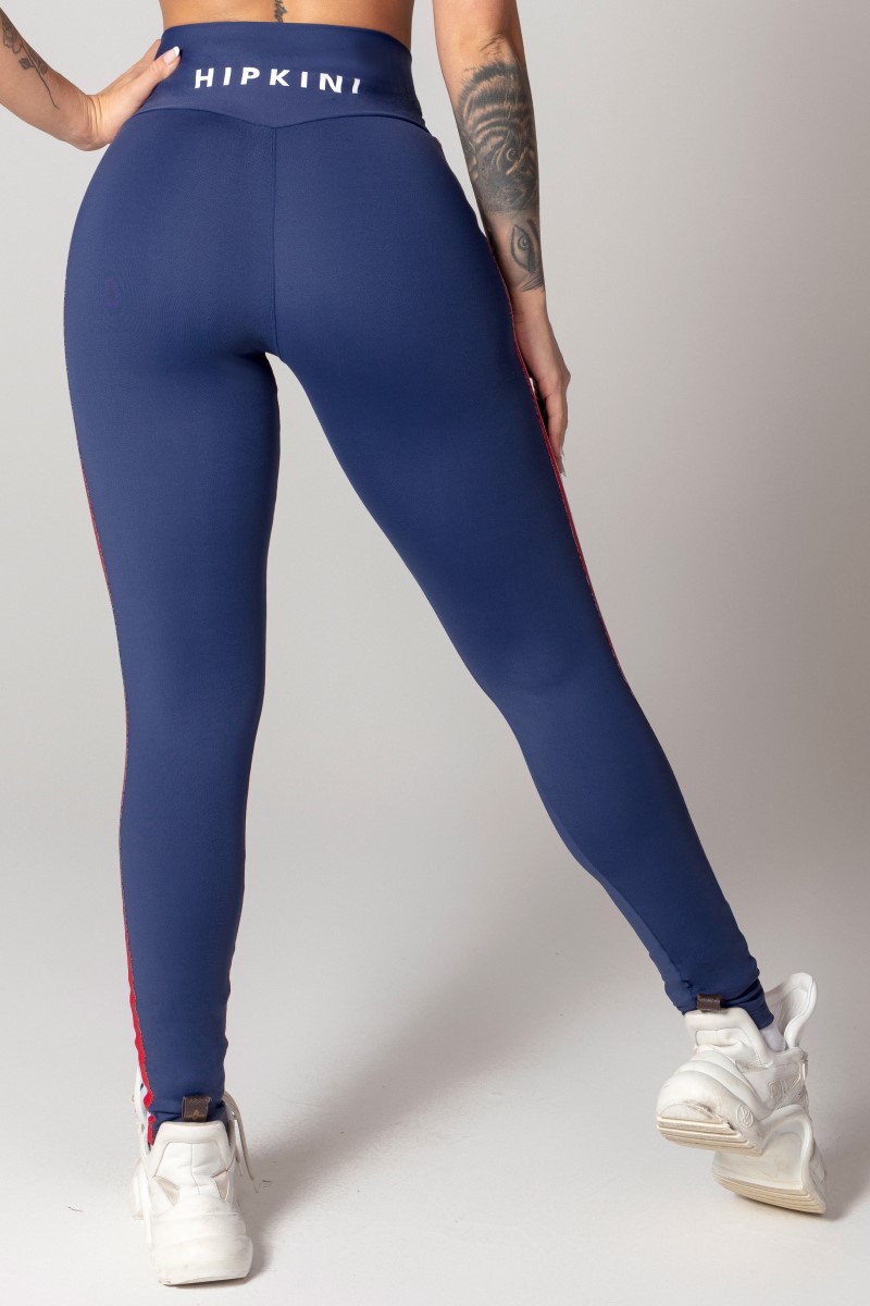 Hipkini - Navy Blue Athleisure Legging with Crossbody Waistband - 33330606