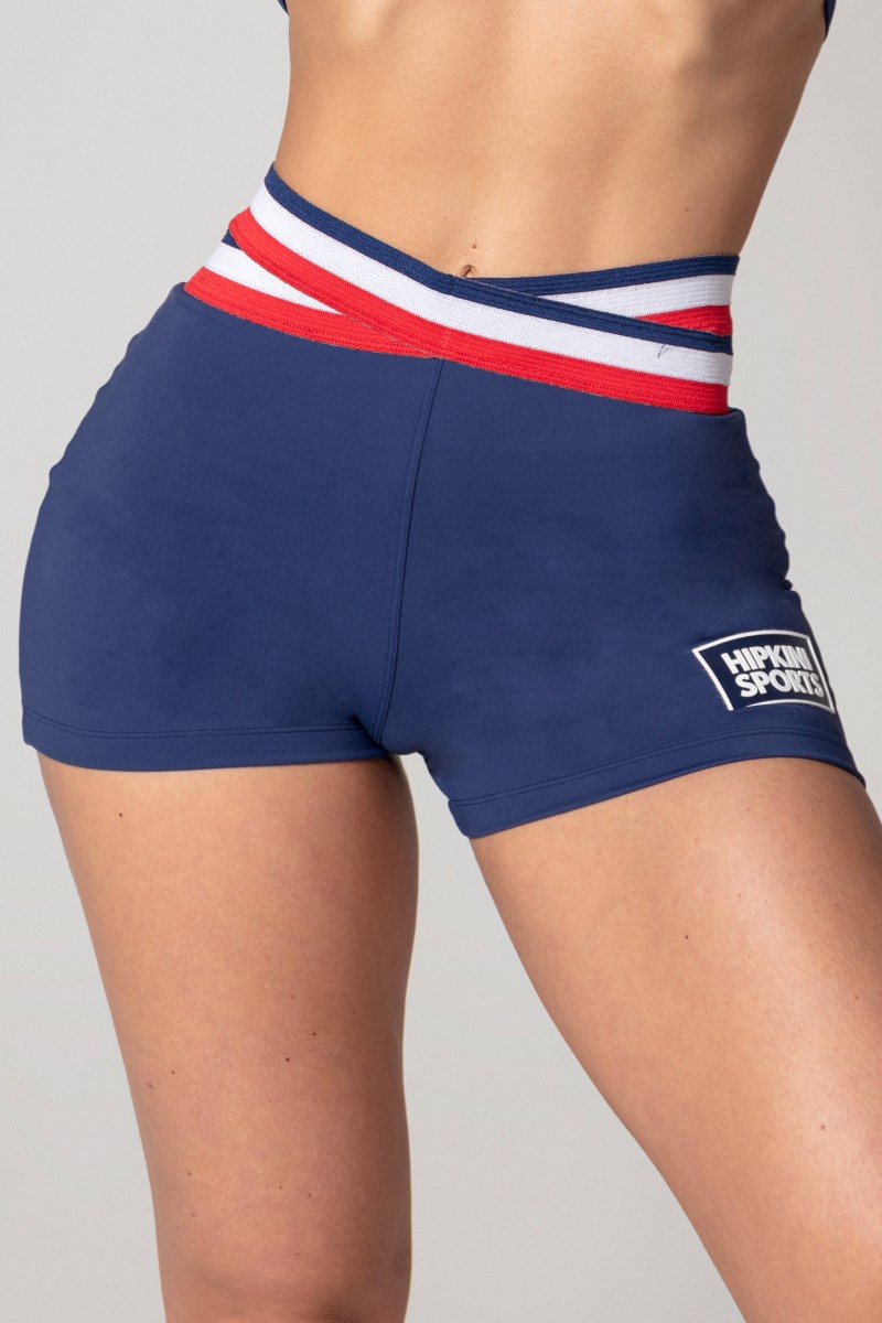 Hipkini - Shorts Athleisure Azul Marinho com Elástico no cós - 33330603