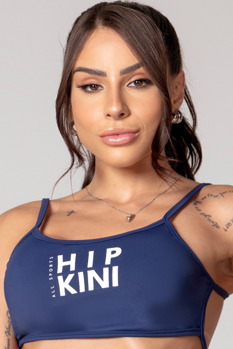 Hipkini - Blue Athleisure Top with Silk - 33330605