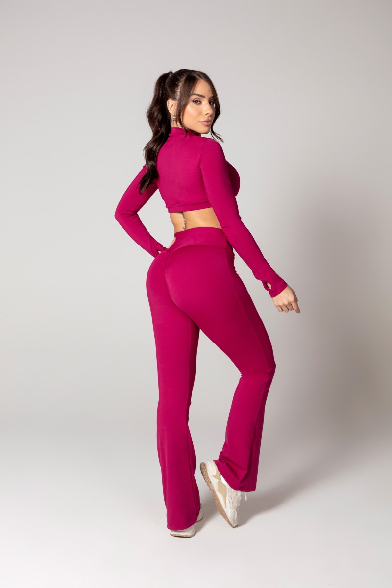 Hipkini - Burgundy Flaire Athleisure Legging - 33330618