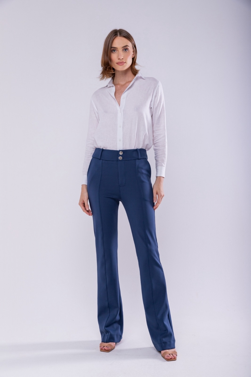 Hidrogênio - INES MARINHO STRAIGHT TROUSERS - 19459004