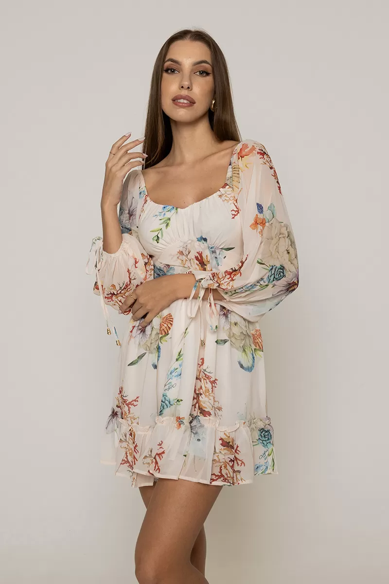 Oxigênio - Dress Oxigênio workout wheeldo Long Sleeve Beige - 2111017BEGE Oxigênio - Dress Oxigênio workout wheeldo Long Sleeve Beige - 2111017BEGE