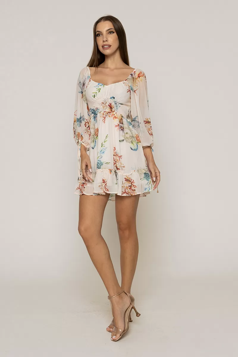 Oxigênio - Dress Oxigênio workout wheeldo Long Sleeve Beige - 2111017BEGE Oxigênio - Dress Oxigênio workout wheeldo Long Sleeve Beige - 2111017BEGE