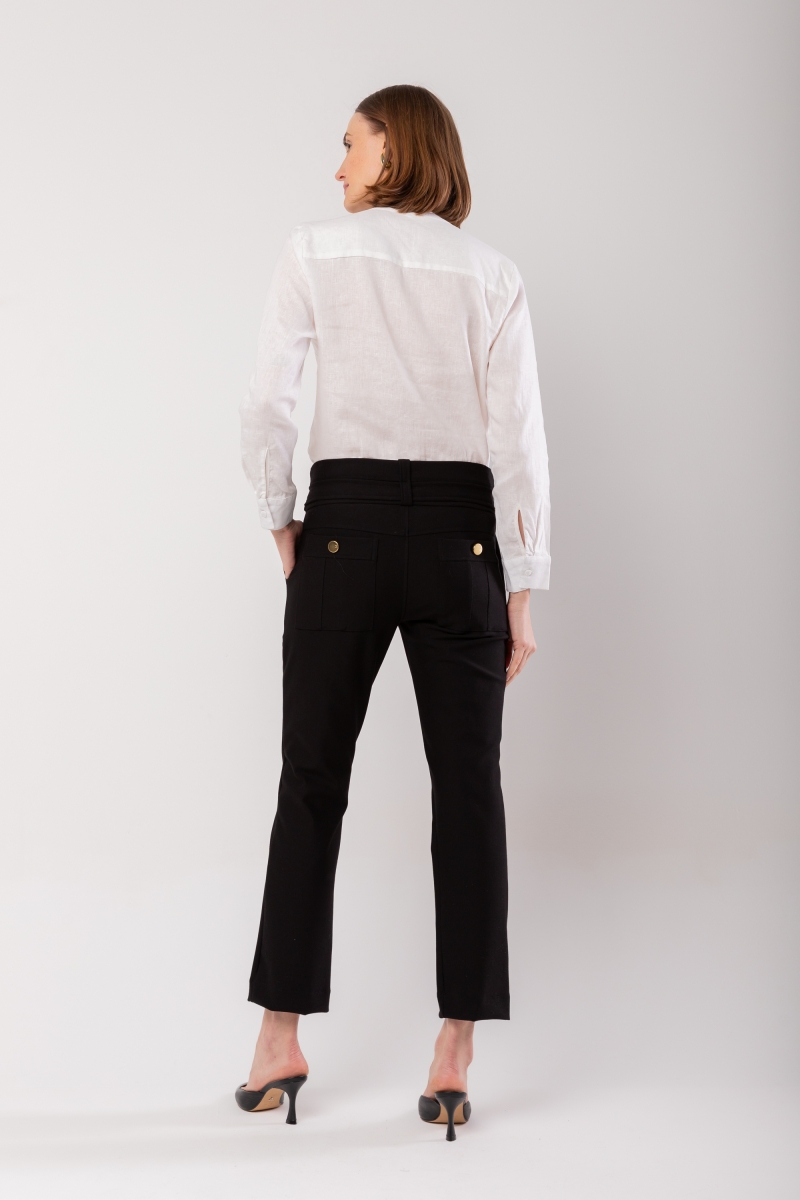 Hidrogênio - FISHERMAN PANTS WITH BELT AND POCKETS FERNANDA BLACK - 20082001