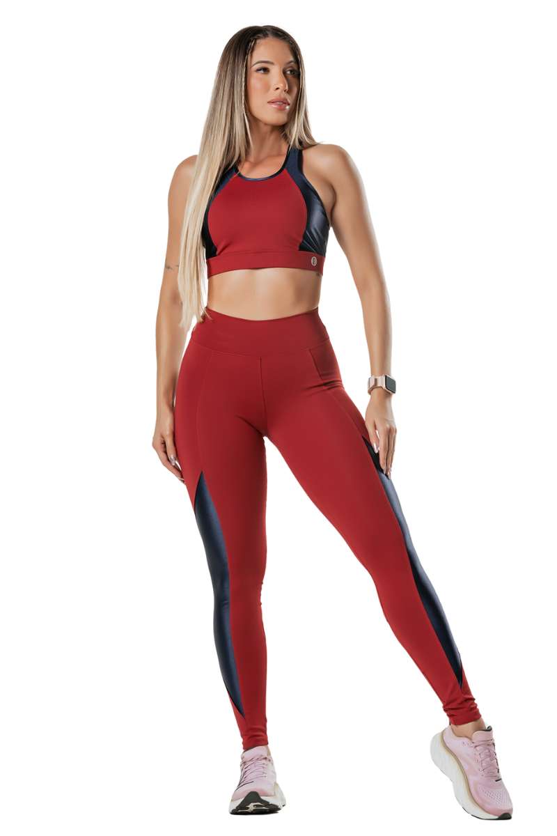 Garotafit - COMBO CHIPRE VERMELHO | 1 CONJUNTO + 1 GARRAFA - CMB12