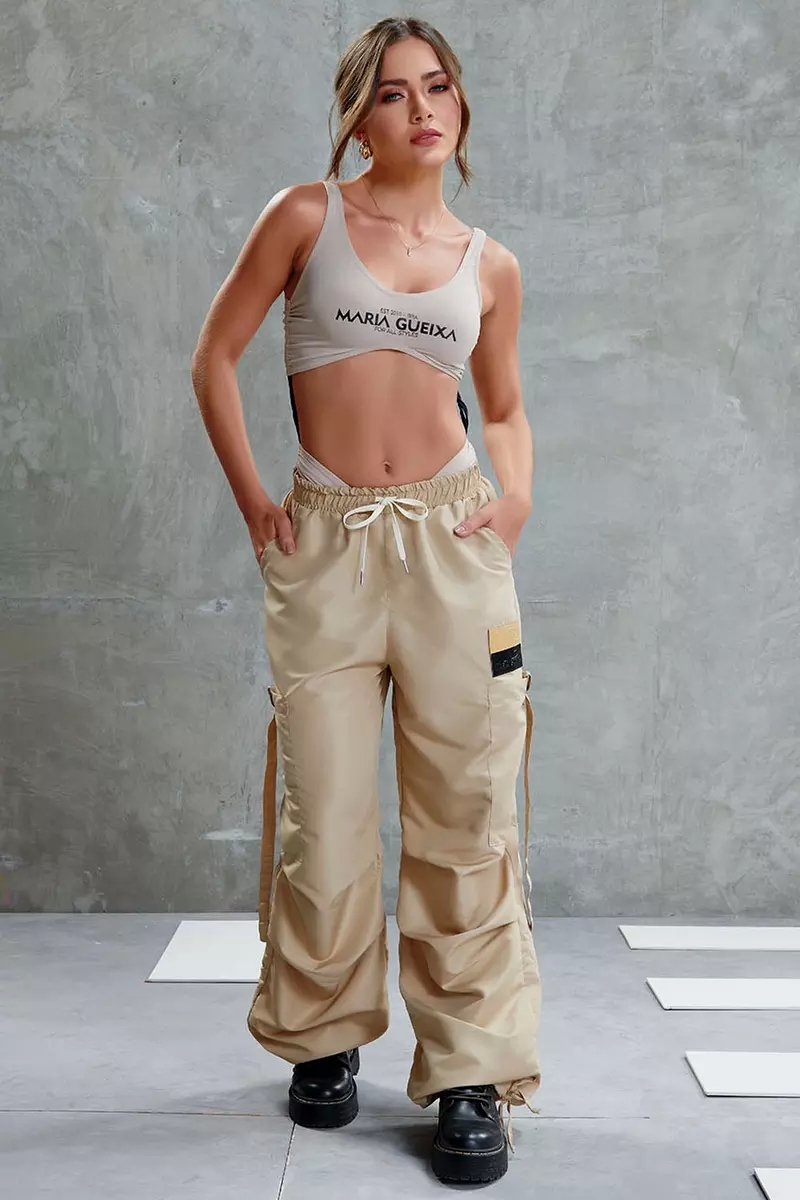 Maria Gueixa - MARIA GEISHA CARGO PANTS BEIGE - 11100