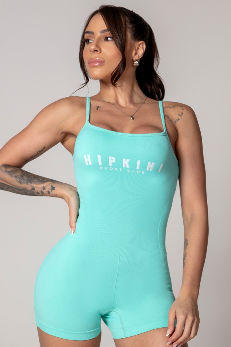 Hipkini - Green Seamless Athleisure Romper - 33330625