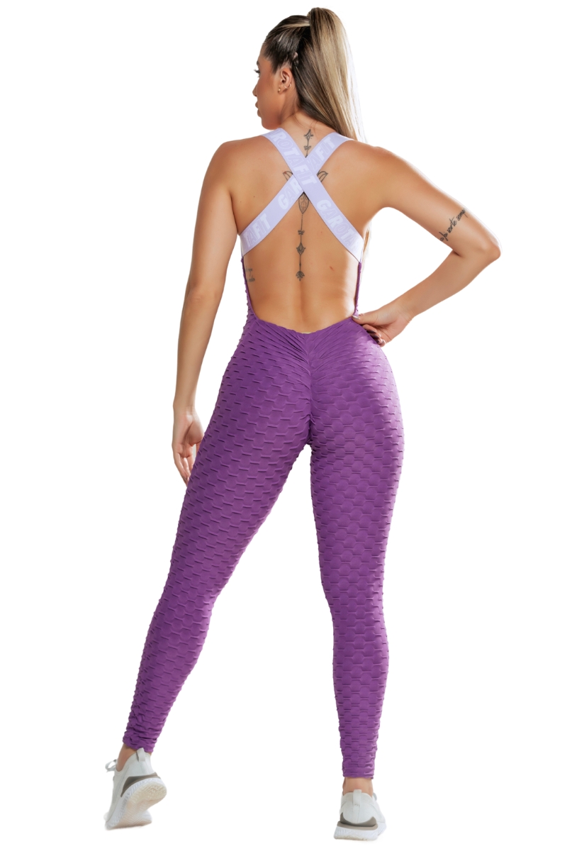 Garotafit - Jumpsuit Riga Açaí Lilac - MAC188PMEPL