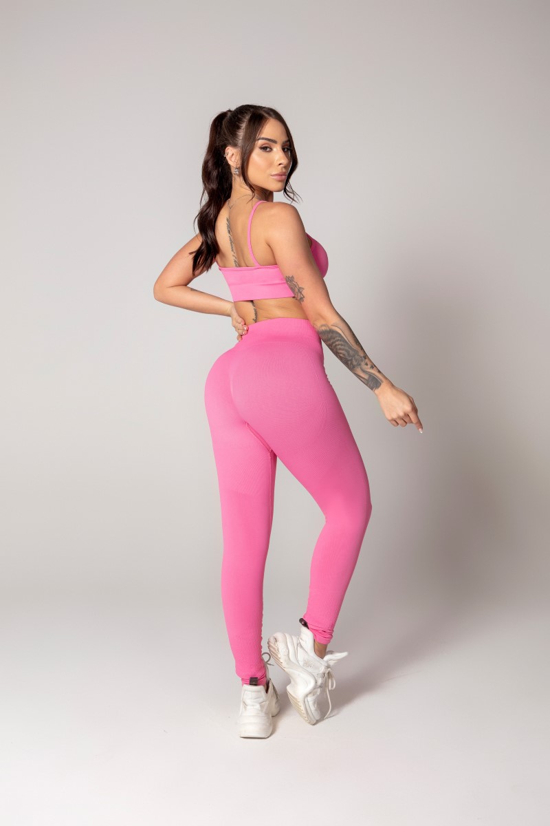 Hipkini - Pink Seamless Athleisure Top - 33330635