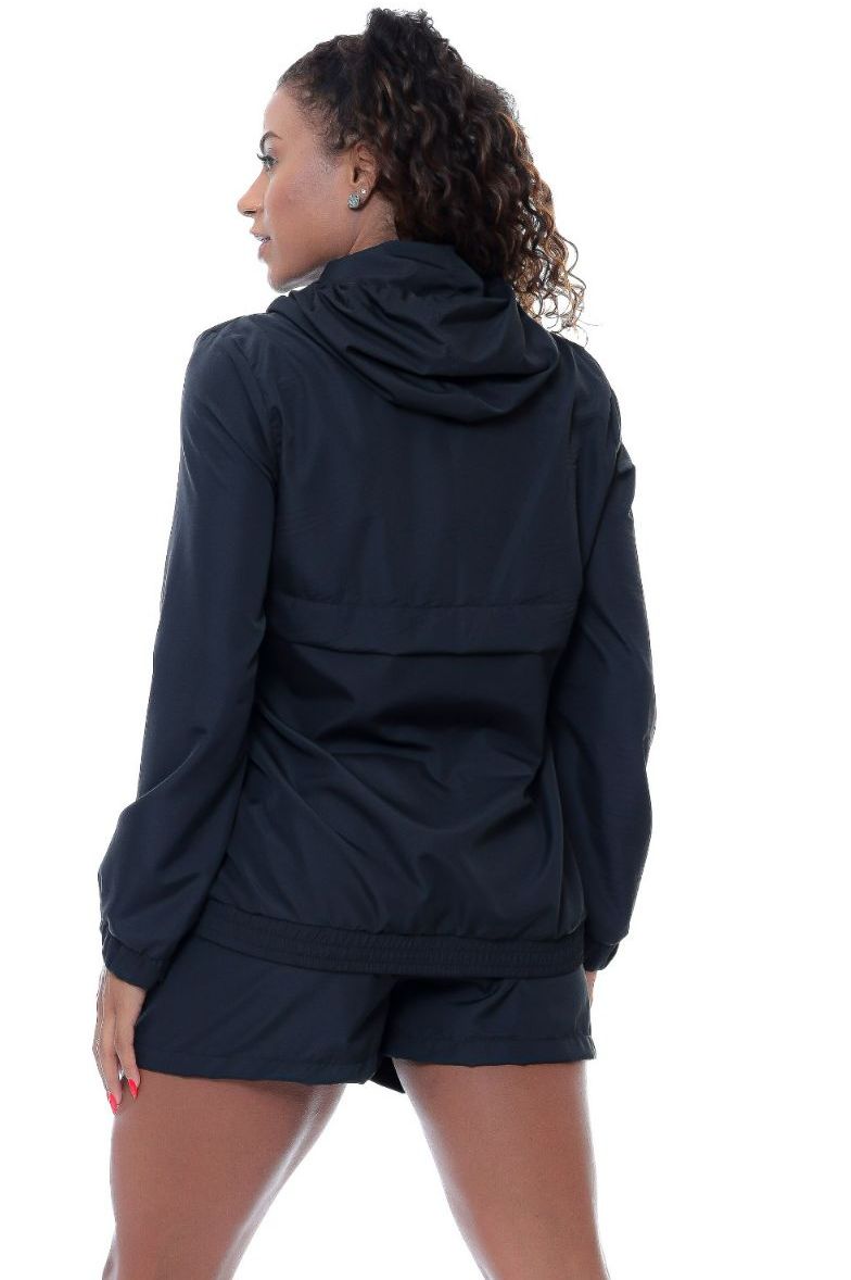 Garotafit - Ml Black Hooded Jacket with Lace Multiple colors - JCT30A