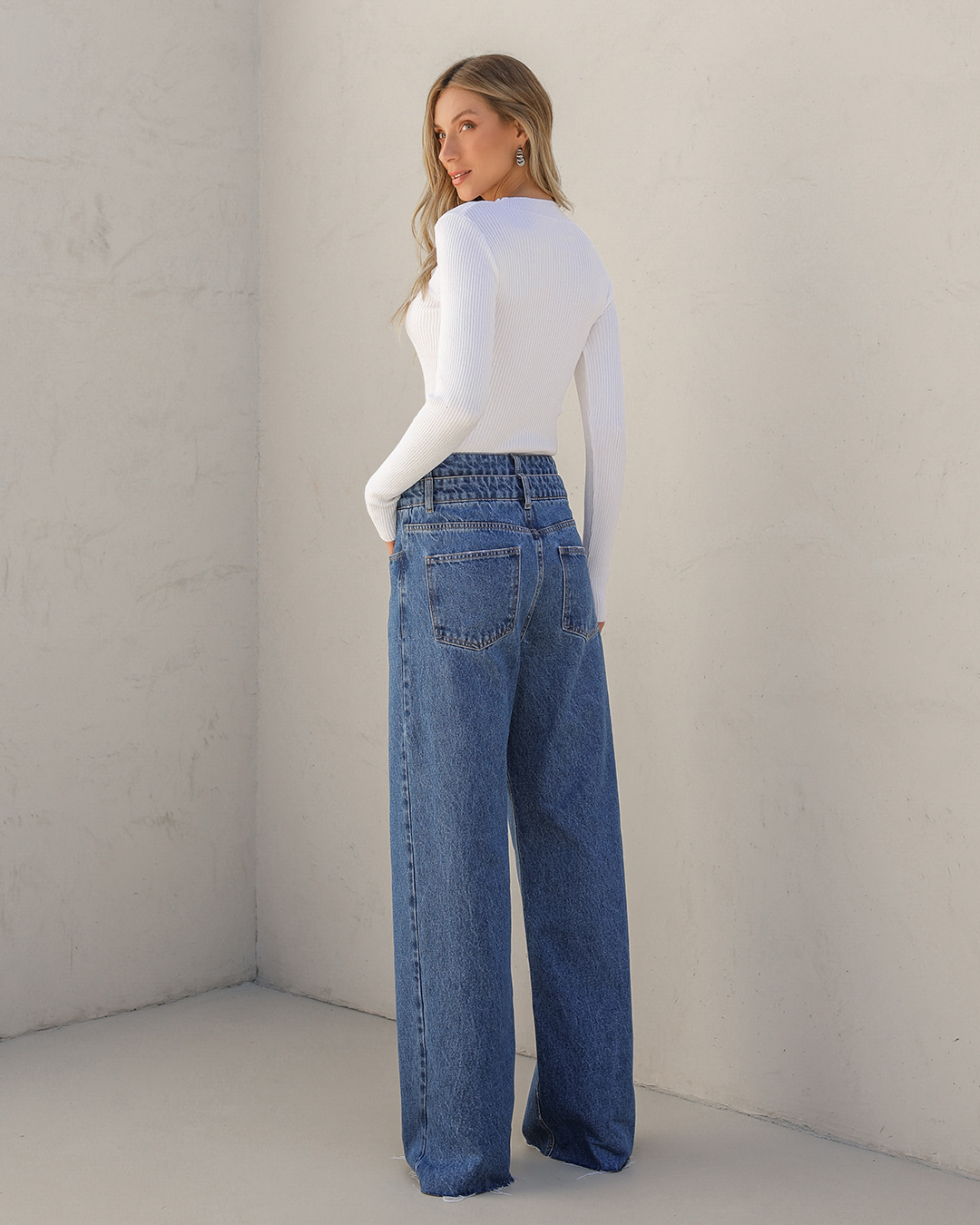 Dot Clothing - Pants Dot Clothing Jeans Pantalona Azul - JE0019ESC