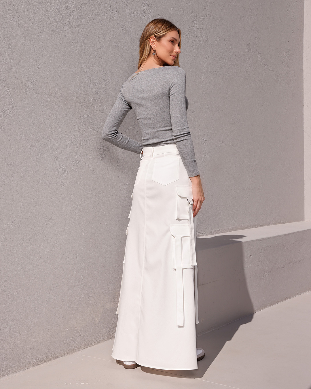 Dot Clothing - Skirt Dot Clothing Long Cargo Offwhite - 2367OFF