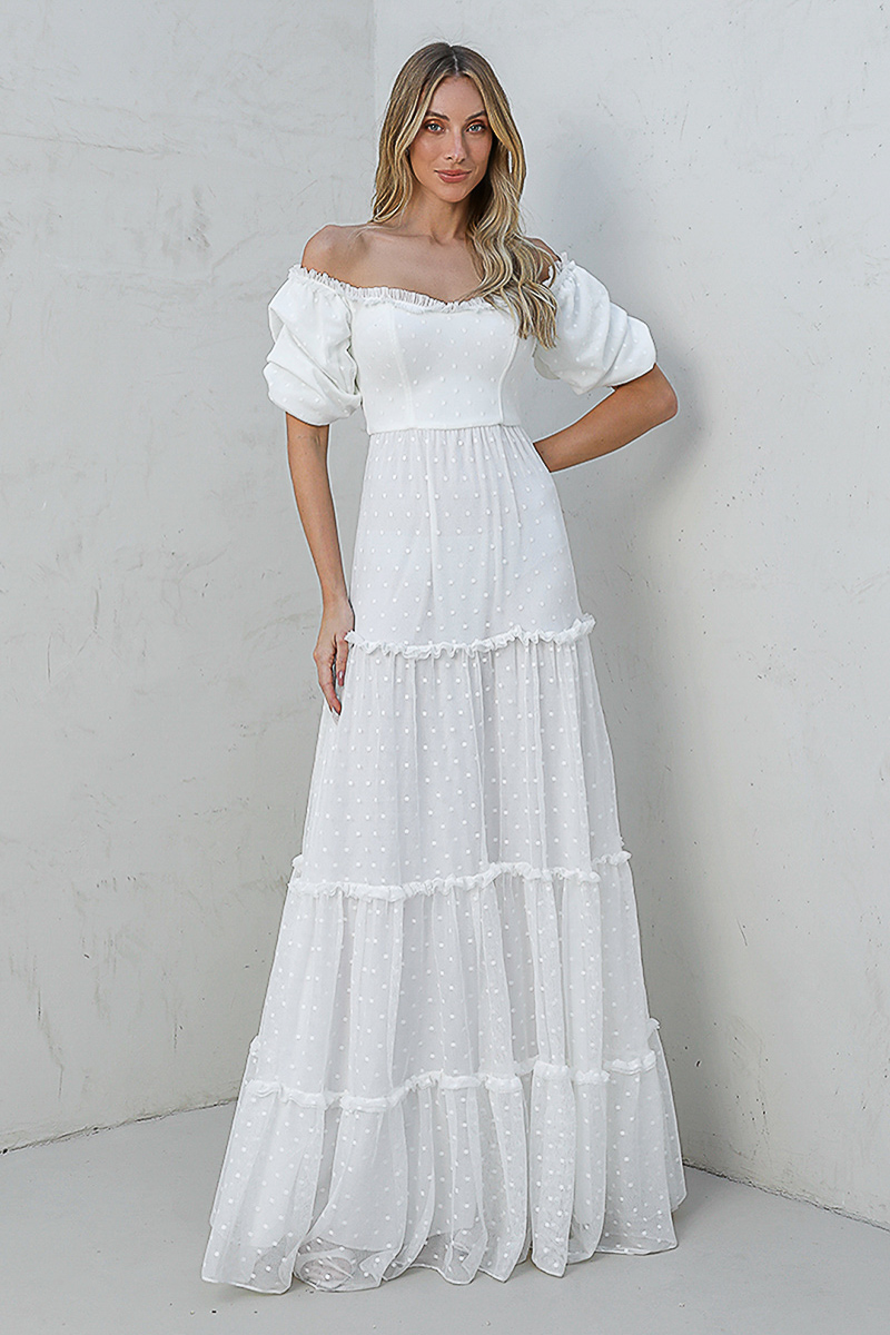 Dot Clothing - Dress Dot Clothing Long tulle Offwhite - 2029OFF