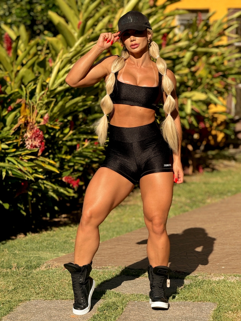 Trincks - Conjunto Short e Top Glow Basic Preto - 