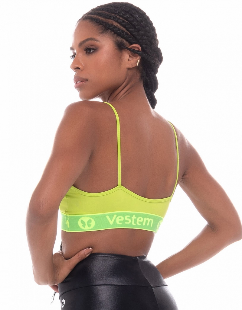 Vestem - Sports bra Chill Out Lime Green - TOP780.C0246