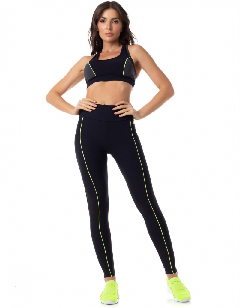 Vestem - Asheley Black Leggings and Top Set - CJ106.C0002