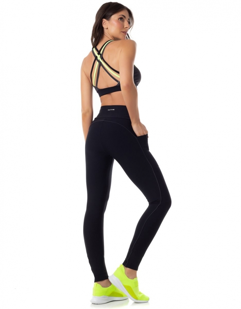 Vestem - Conjunto Legging Fuso e Top Asheley Preto - CJ106.C0002