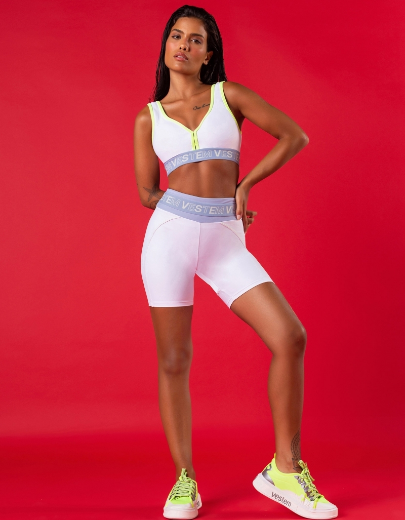 Vestem - White Olimpia Shorts and Top Set - CJ112.C0001