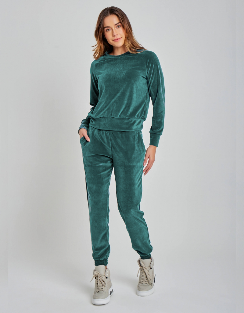 Vestem - Tatiana Verde Palace Pants and Long Sleeve Shirt Set - CJ29.C0429