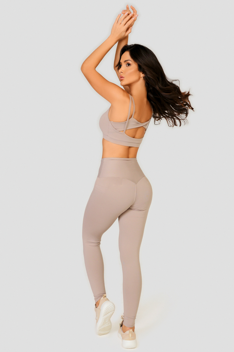 Lets Gym - Basic Curve Mocaccino Legging - 2463MOC