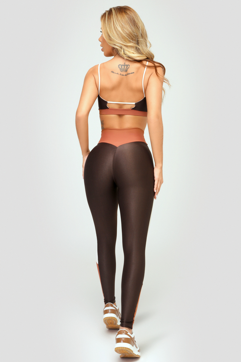 Lets Gym - Legging Sucess Coffee - 2466CF