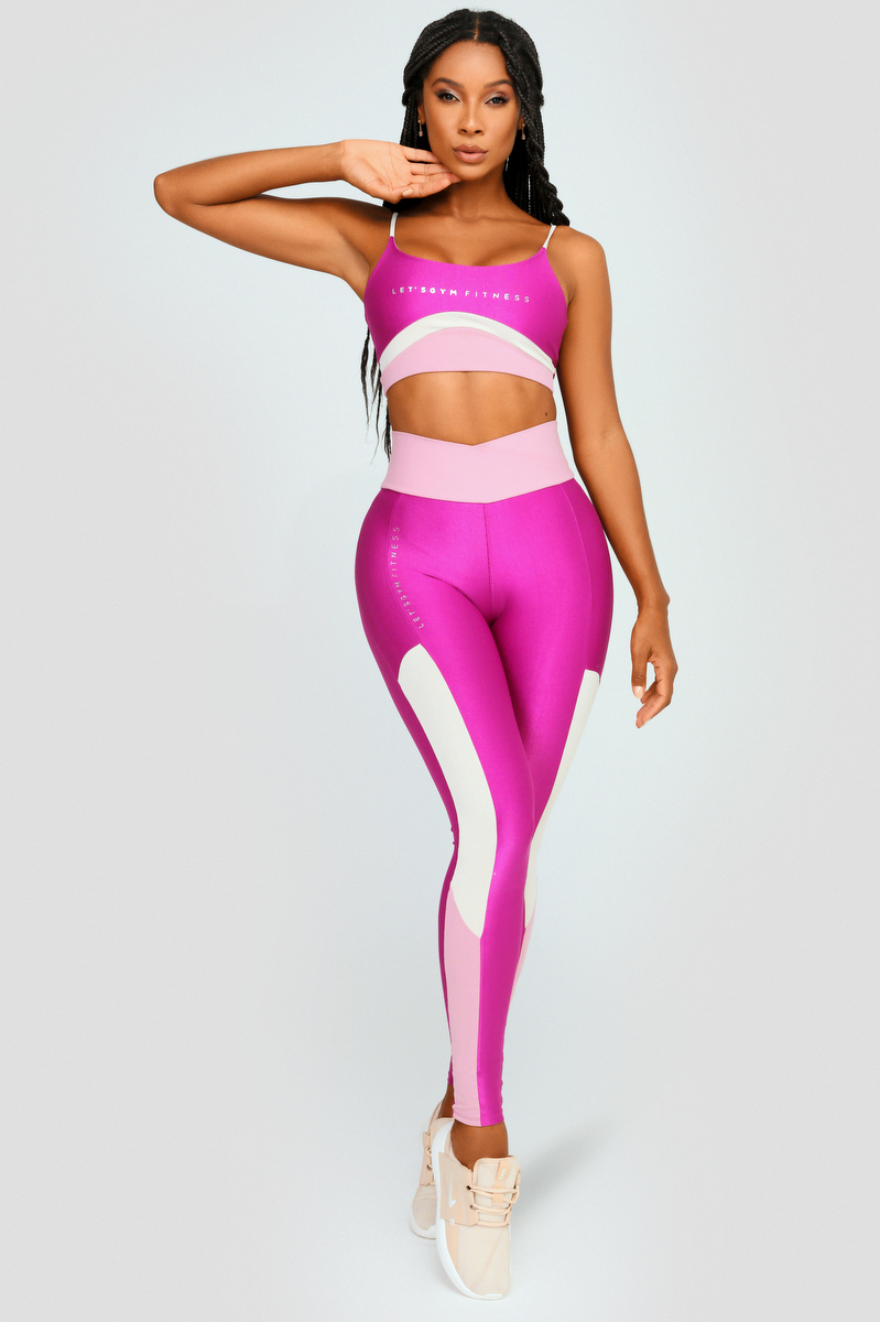 Lets Gym - Violet Success Legging - 2466VT