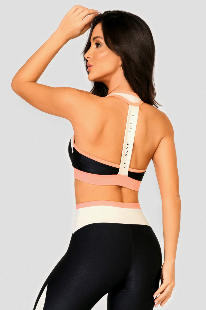 Lets Gym - Top Details Preto - 2458PT