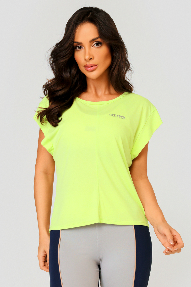 Lets Gym - Tank Shirt Bright Neon Green - 2472VDN