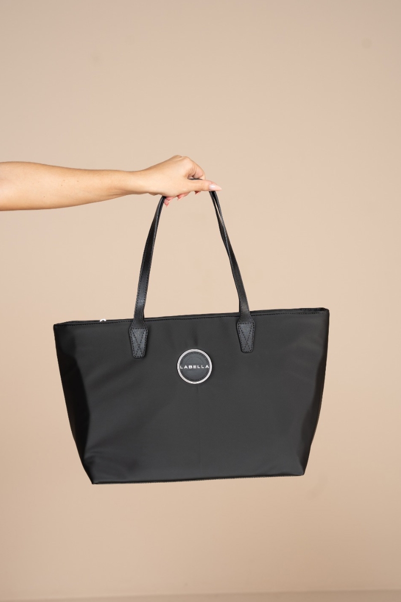 Labellamafia - Hand Bag Shopping Nylon Black Labellamafia - 0124059