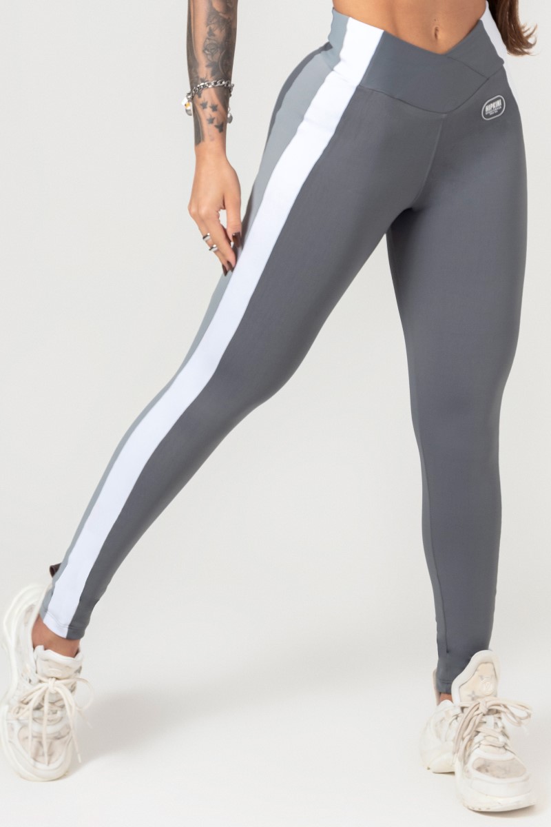 Hipkini - Dark Gray Favorite Legging with Rubberized Label - 33330651