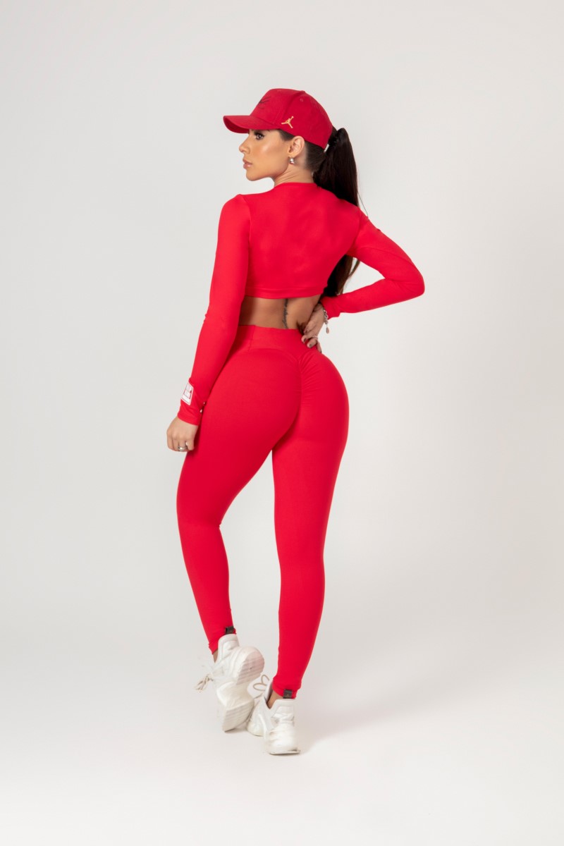 Hipkini - Cropped Favorite Red Long sleeve - 33330665