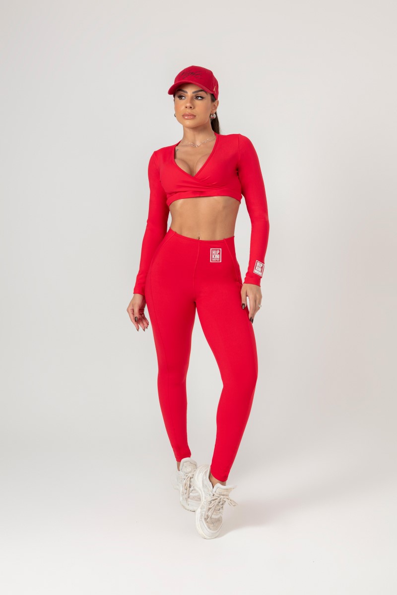 Hipkini - Cropped Favorite Red Long sleeve - 33330665