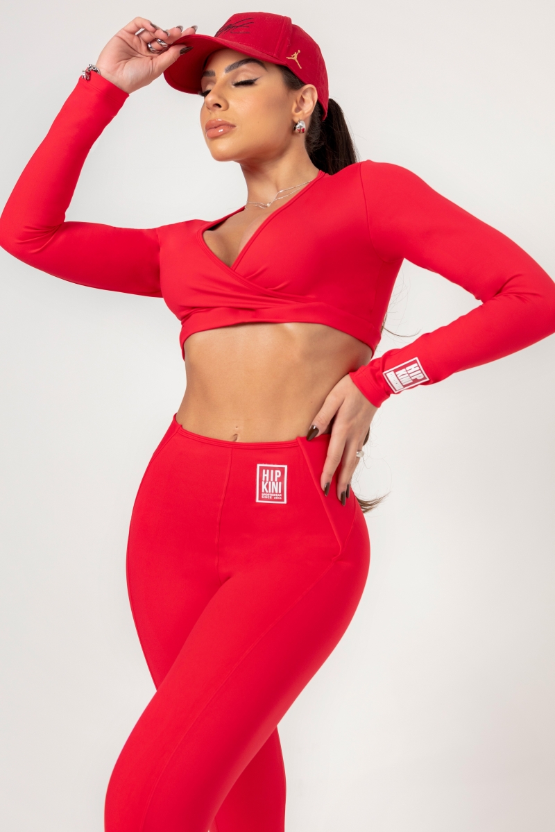 Hipkini - Red Favorite Legging with Rubberized - 33330672