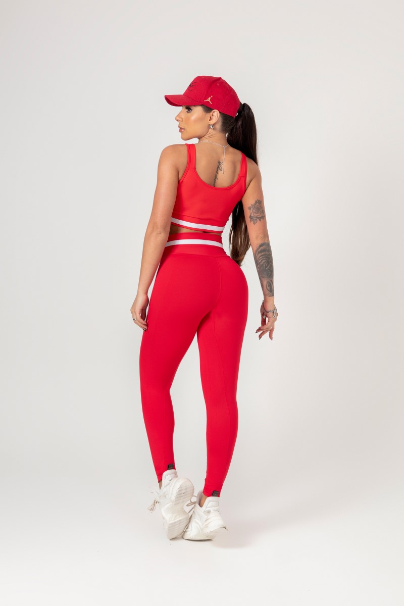 Hipkini - Red Favorite Legging with Silk on the Side - 33330663