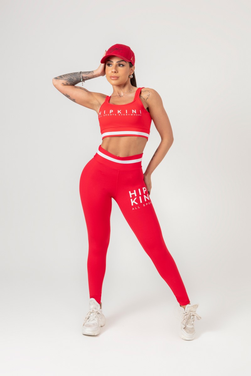 Hipkini - Red Favorite Legging with Silk on the Side - 33330663