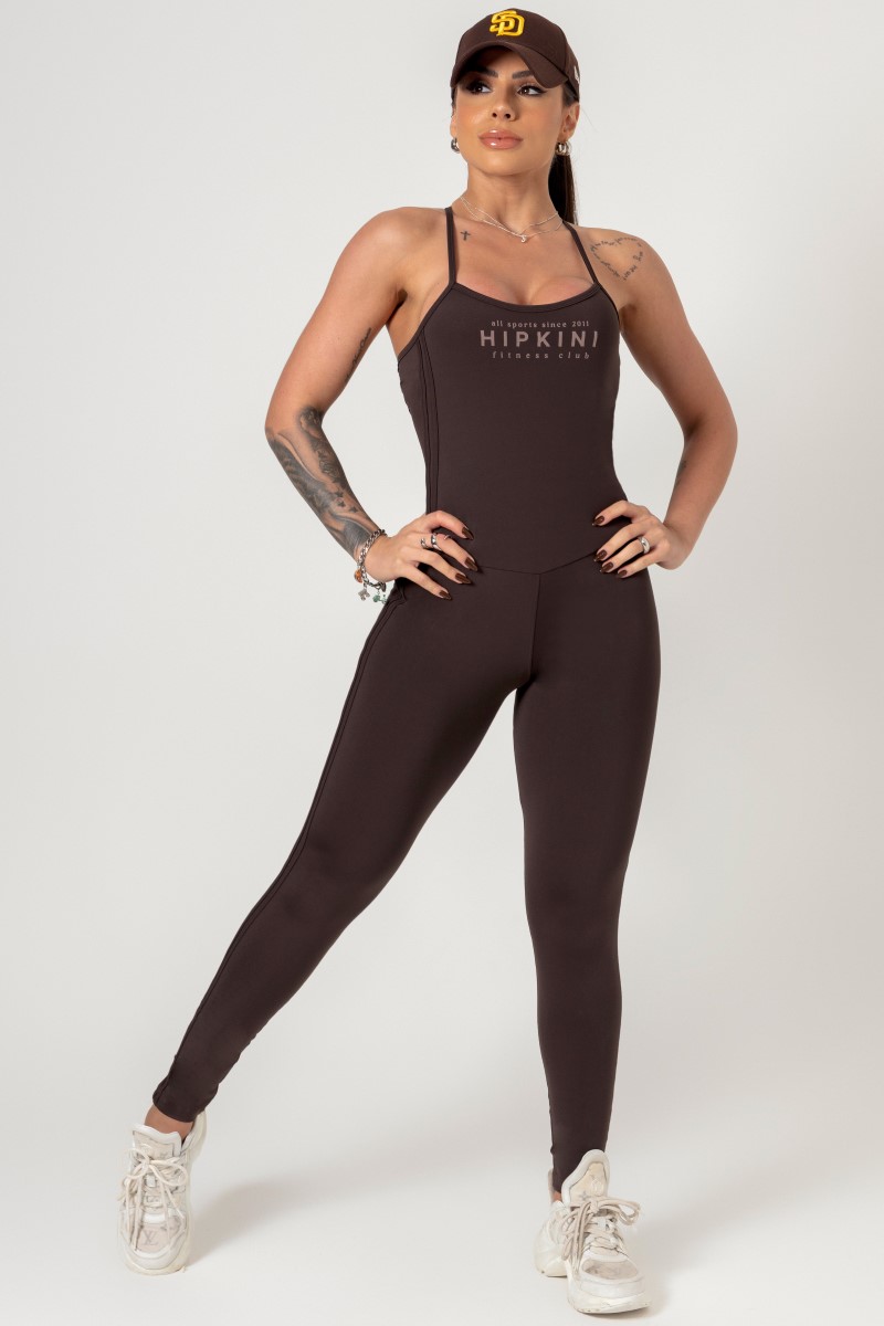 Hipkini - Jumpsuit Favorite Coffee with Silk - 33330657